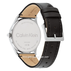 CALVIN KLEIN 25200454 Black Dial Green Leather Strap