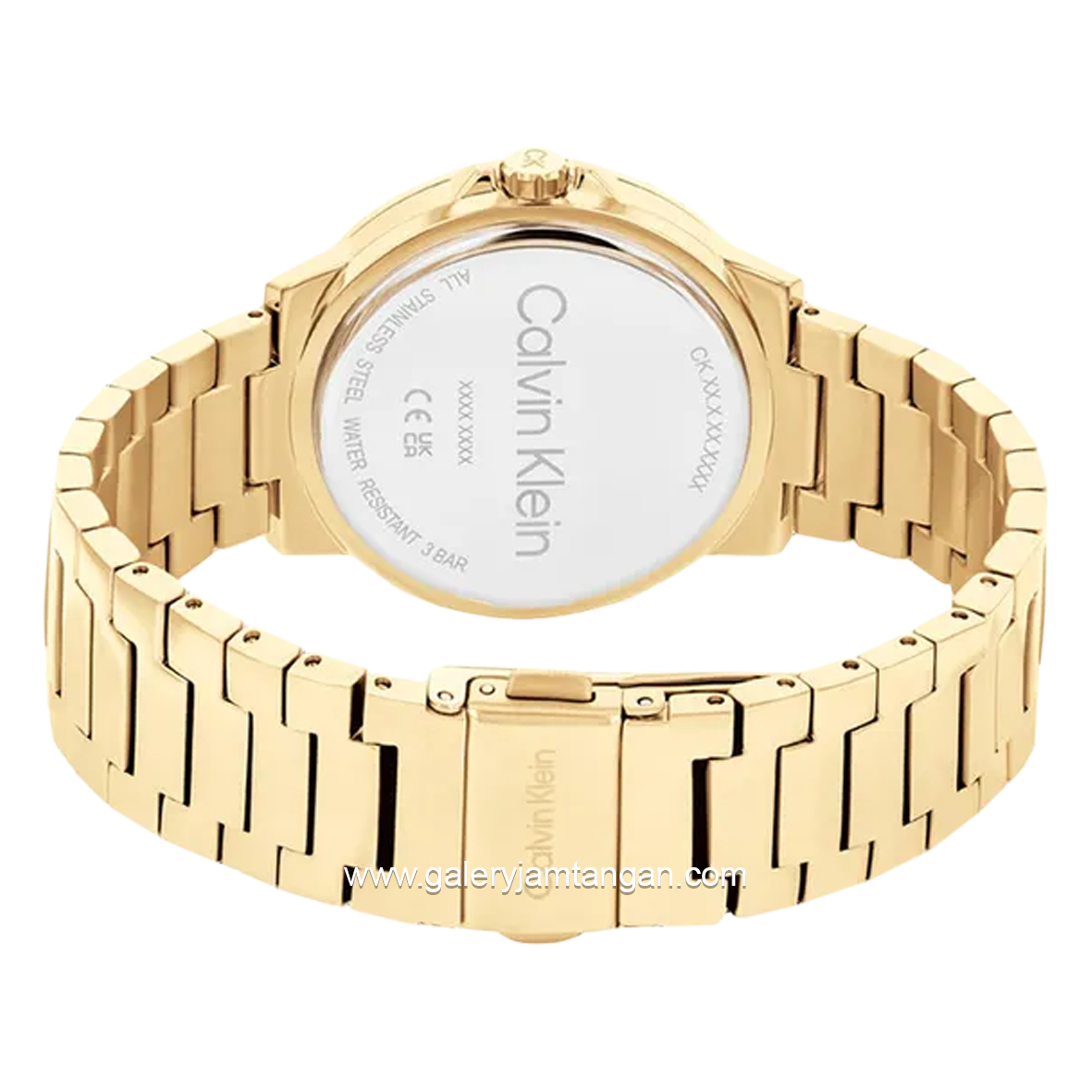 CALVIN KLEIN 25100023 Laddies Gold Dial White Stainless Steel