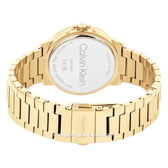 CALVIN KLEIN 25100023 Laddies Gold Dial White Stainless Steel
