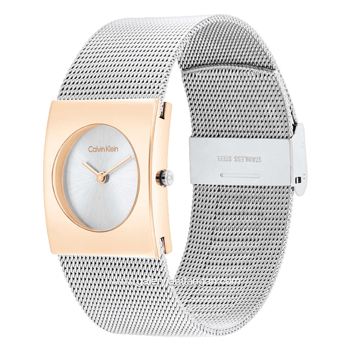 CALVIN KLEIN 25100063 Silver Rosegold Stainless Steel
