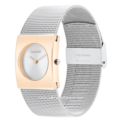 CALVIN KLEIN 25100063 Silver Rosegold Stainless Steel