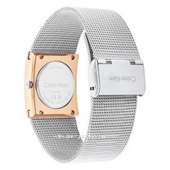 CALVIN KLEIN 25100063 Silver Rosegold Stainless Steel