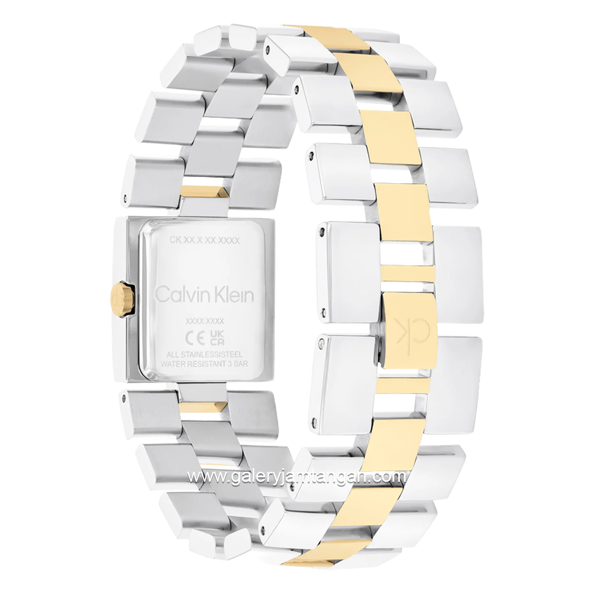 CALVIN KLEIN 25100115 Silver Gold Stainless Steel