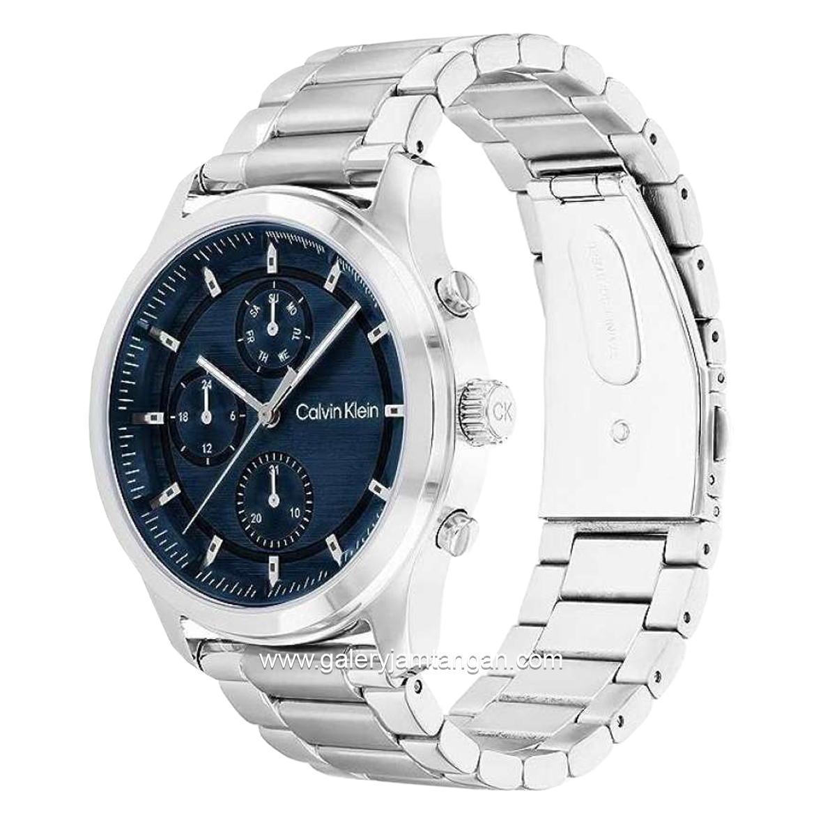 CALVIN KLEIN 25200208 Silver Dial Blue Multifunction Stainless Steel