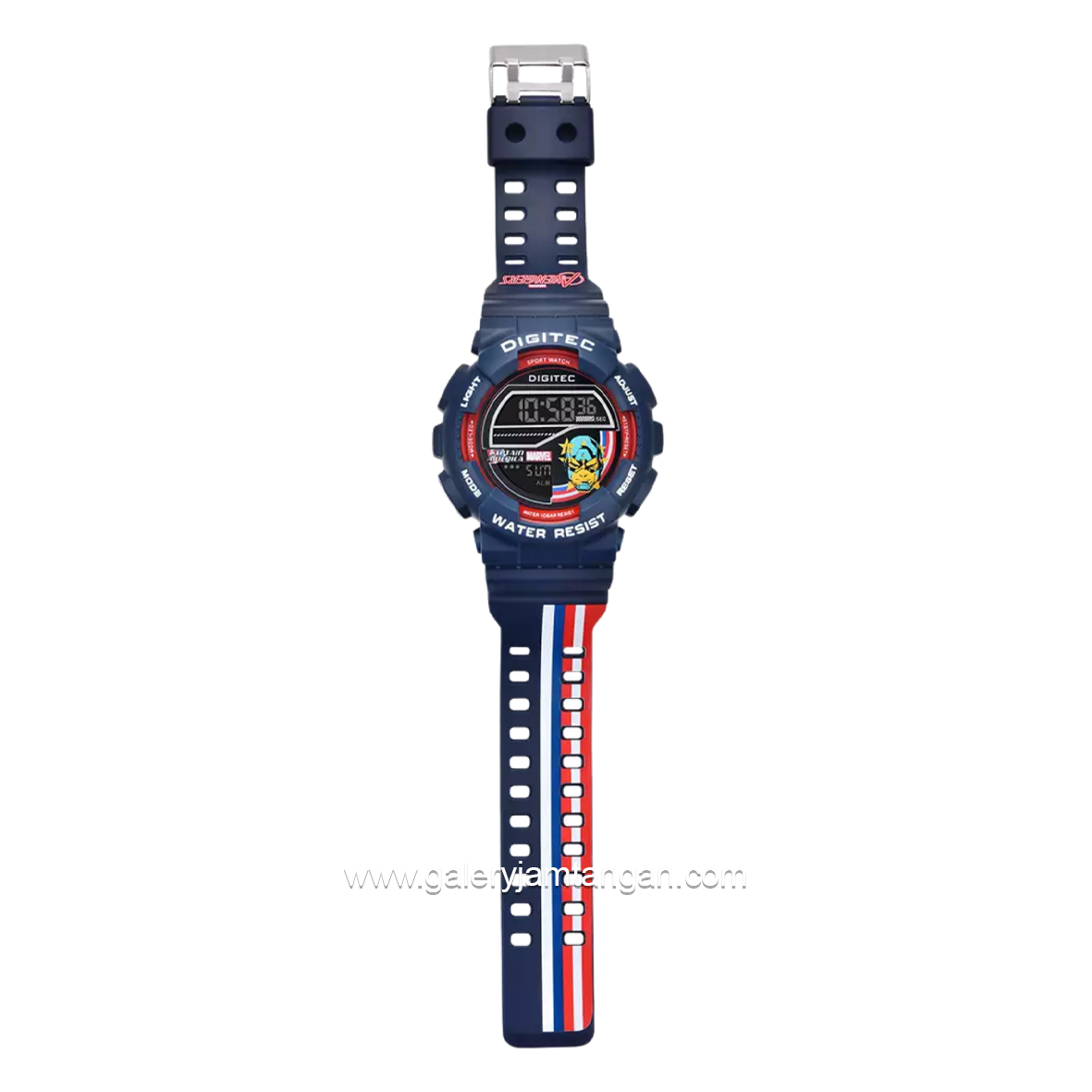 DIGITEC DG-5210T-MV BL-4B MARVEL Digital Navy Rubber Strap