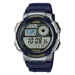 CASIO General AE-1000W-2AVDF Blue Silver Digital Rubber Strap