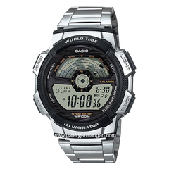 CASIO General AE-1100WD-1AVDF Silver Black Digital Stainless Steel