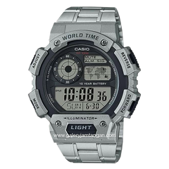 CASIO General AE-1400WHD-1AVDF Silver Digital Stainless Steel