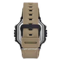 CASIO AE-1600H-5AVDF Duel Time Brown Resin Strap