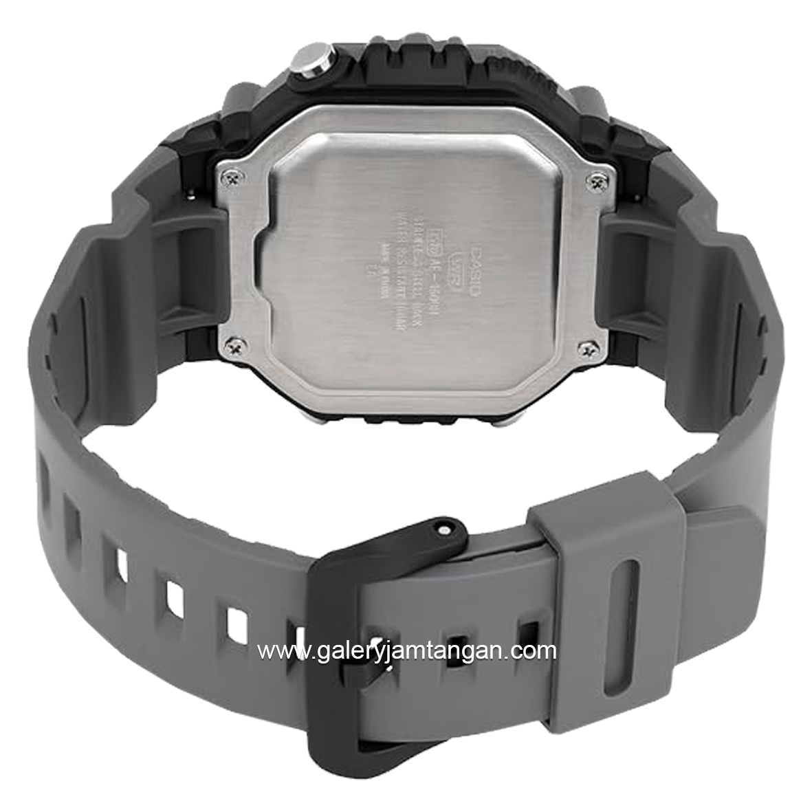 CASIO AE-1600H-8BVDF Duel Time Grey Resin Strap