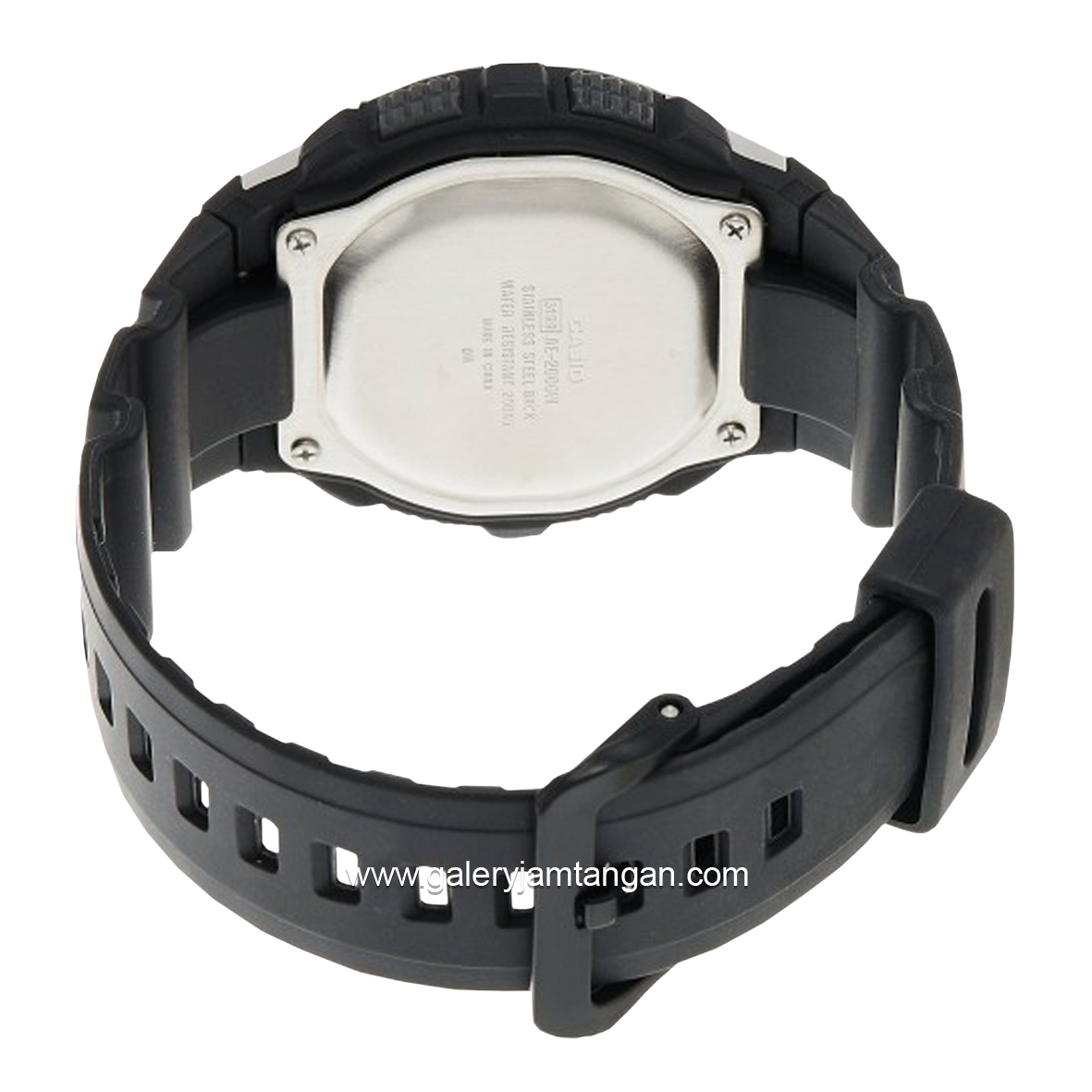CASIO AE-2000W-1AVDF Digital Black Silver Resin Strap
