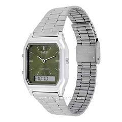 CASIO AQ-230A-3AMQYDF Dual Time Silver Stainless Steel