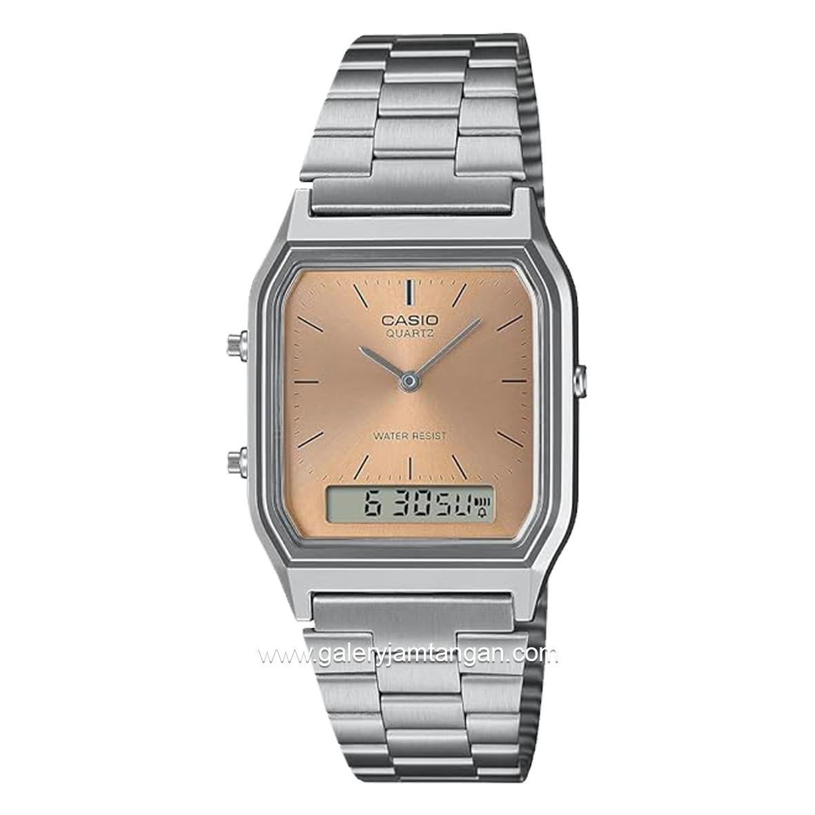 CASIO AQ-230A-4AMQYDF Dual Time Silver Stainless Steel