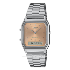 CASIO AQ-230A-4AMQYDF Dual Time Silver Stainless Steel