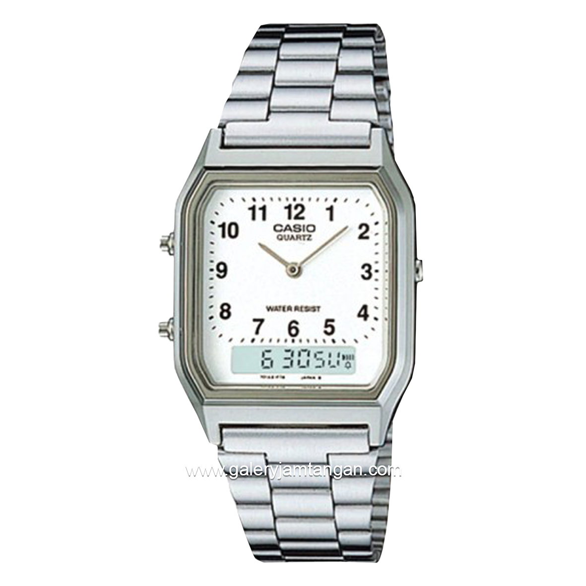 CASIO General AQ-230A-7BMQ Silver Dial White Stainless Steel
