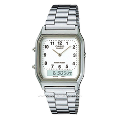 CASIO General AQ-230A-7BMQ Silver Dial White Stainless Steel