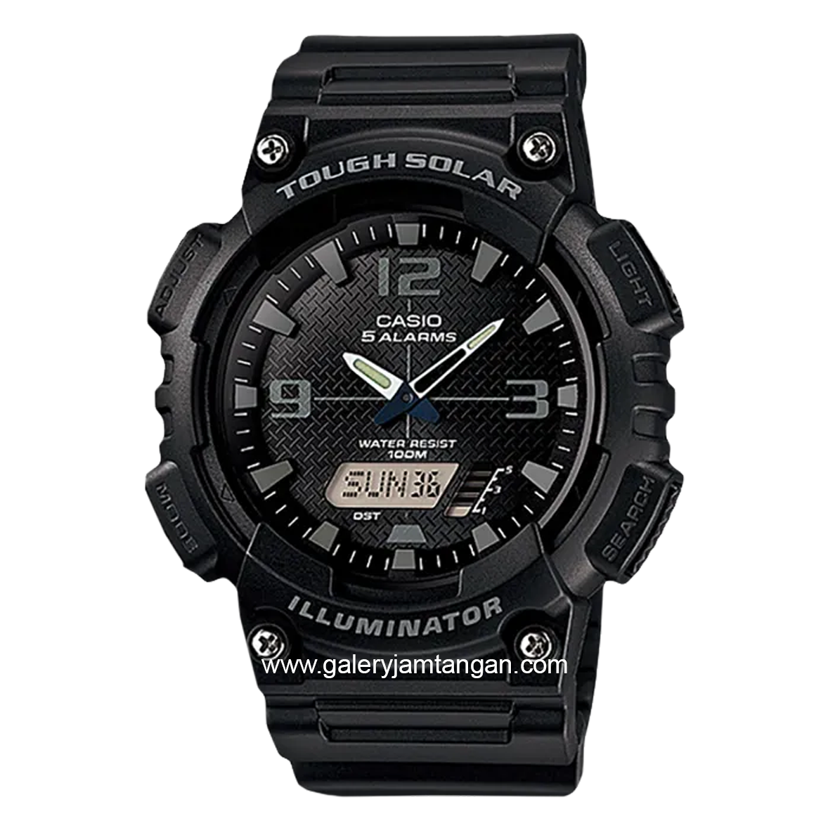 CASIO AQ-S810W-1A2VDF Digital Analog Full Black Resin Strap