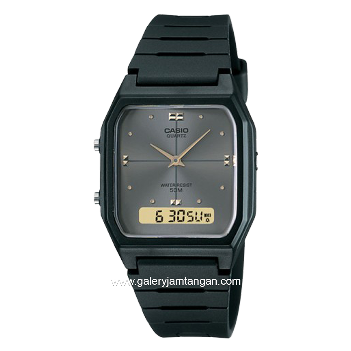 CASIO AW-48HE-8AVDF Black Analog Digital Rubber Strap