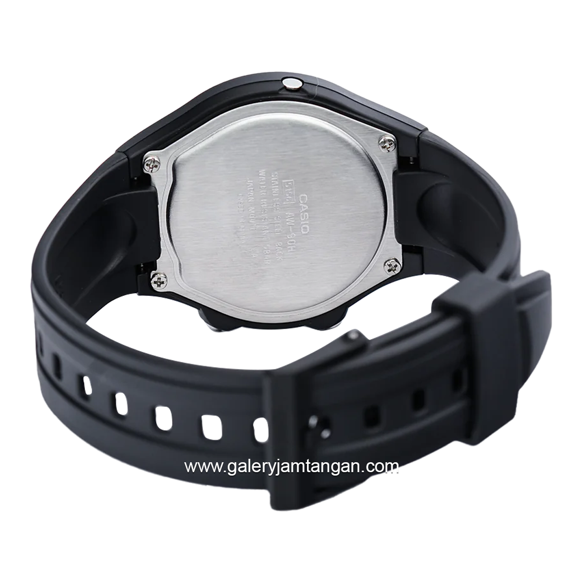 CASIO AW-90H-9EVDF Dual Time Black Resin Strap