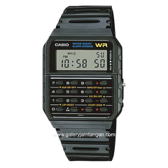 CASIO Youth Vintage CA-53W-1ZDR Black Databank Digital Rubber Strap