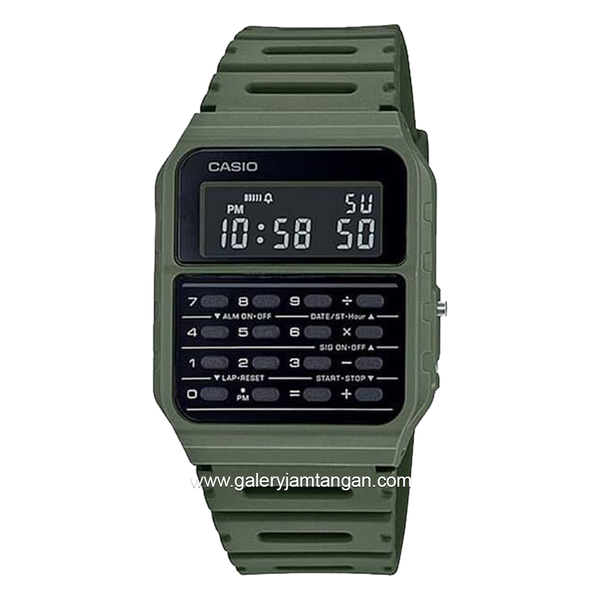 CASIO CA-53WF-3BDF Data Bank Digital Rubber Strap