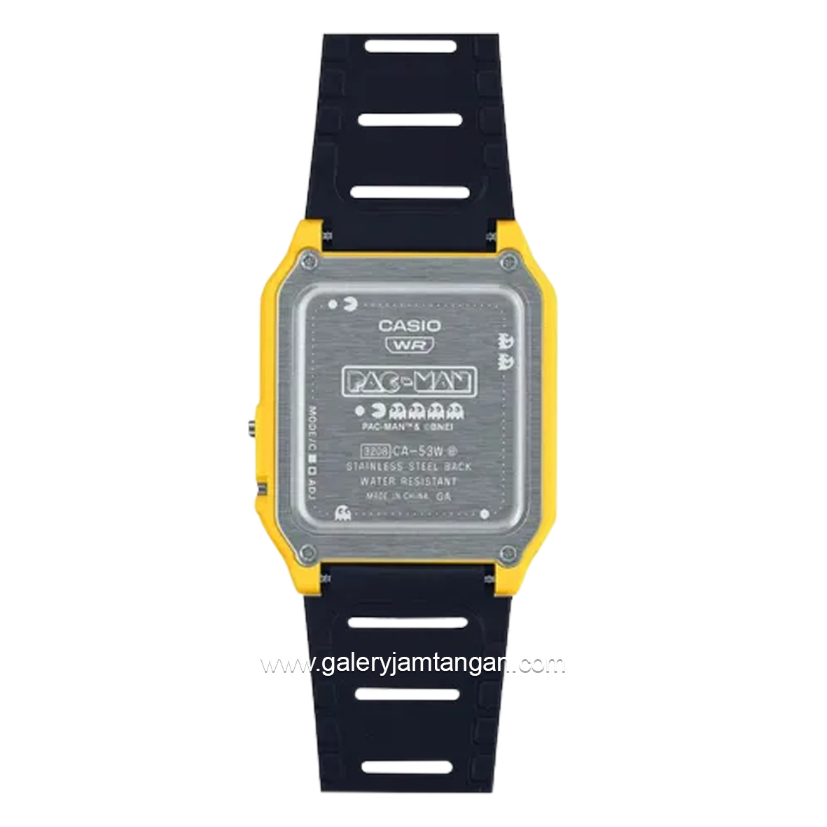 CASIO PAC-MAN CA-53WPC-1BDR Dual Time Black Yellow Resin Strap
