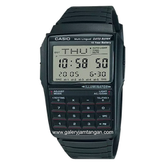 CASIO DBC-32-1ADF Black Multi-Lingual Data Bank Digital Rubber Strap
