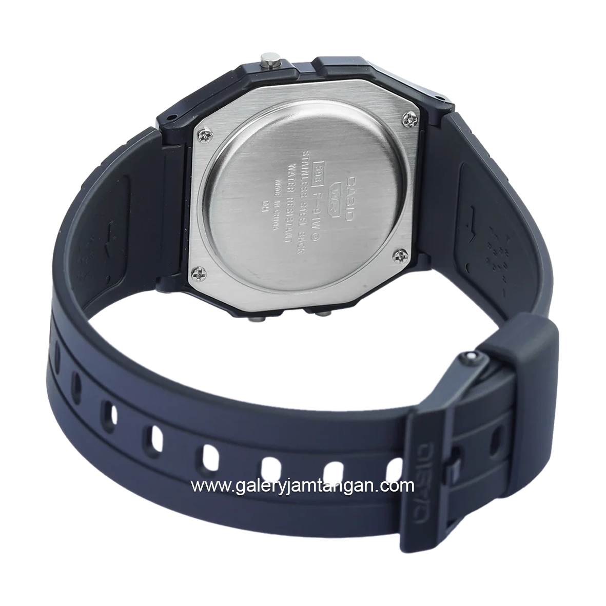 CASIO F-91WB-1ADF Digital Black Resin Strap