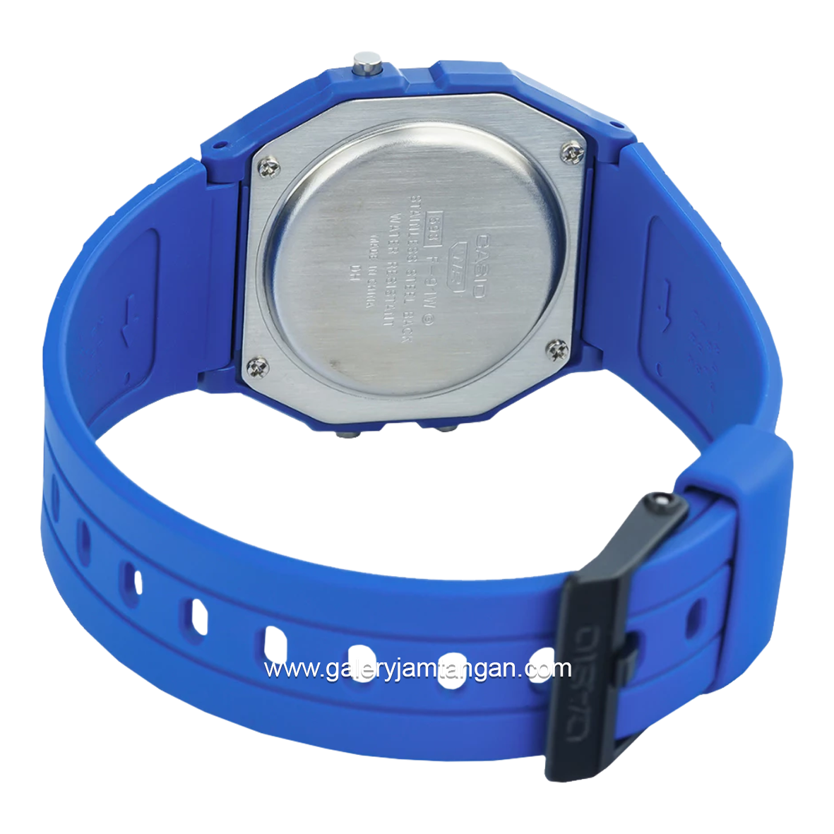CASIO F-91WB-2AIDF Blue Digital Resin Strap