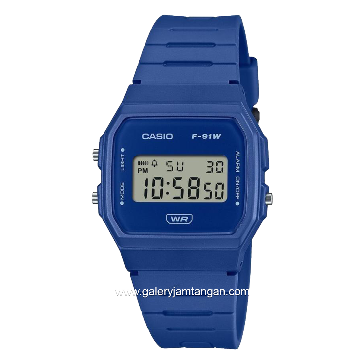 CASIO F-91WB-2AIDF Blue Digital Resin Strap