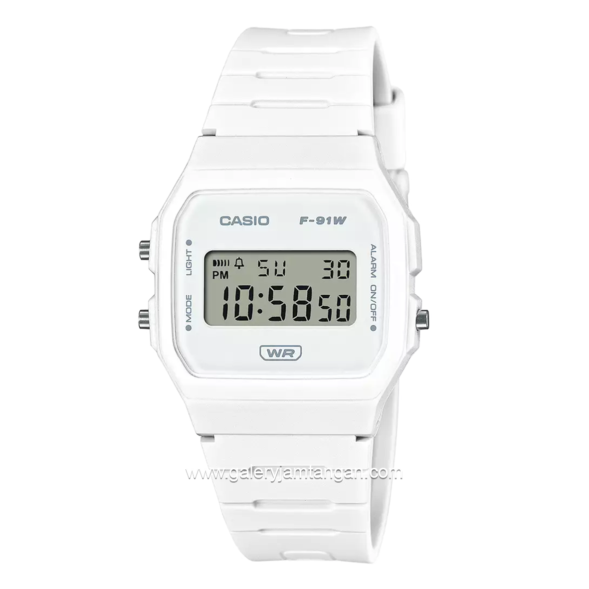 CASIO F-91WB-7ADF White Digital Resin Strap