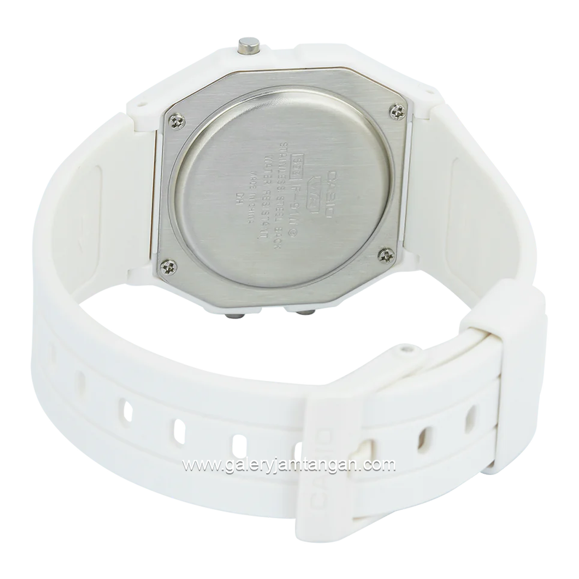 CASIO F-91WB-7ADF White Digital Resin Strap