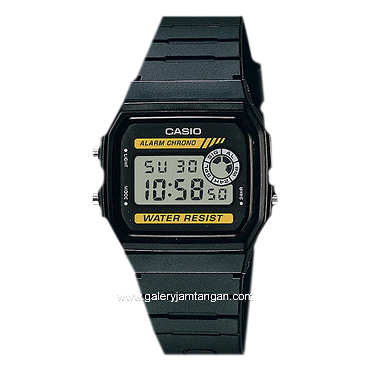 CASIO F-94WA-9DG Digital Black Resin Strap