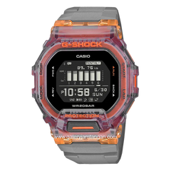 G-SHOCK GBD-200SM-1A5DR G-Squad Vital Bright Digital Grey Orange Resin Strap