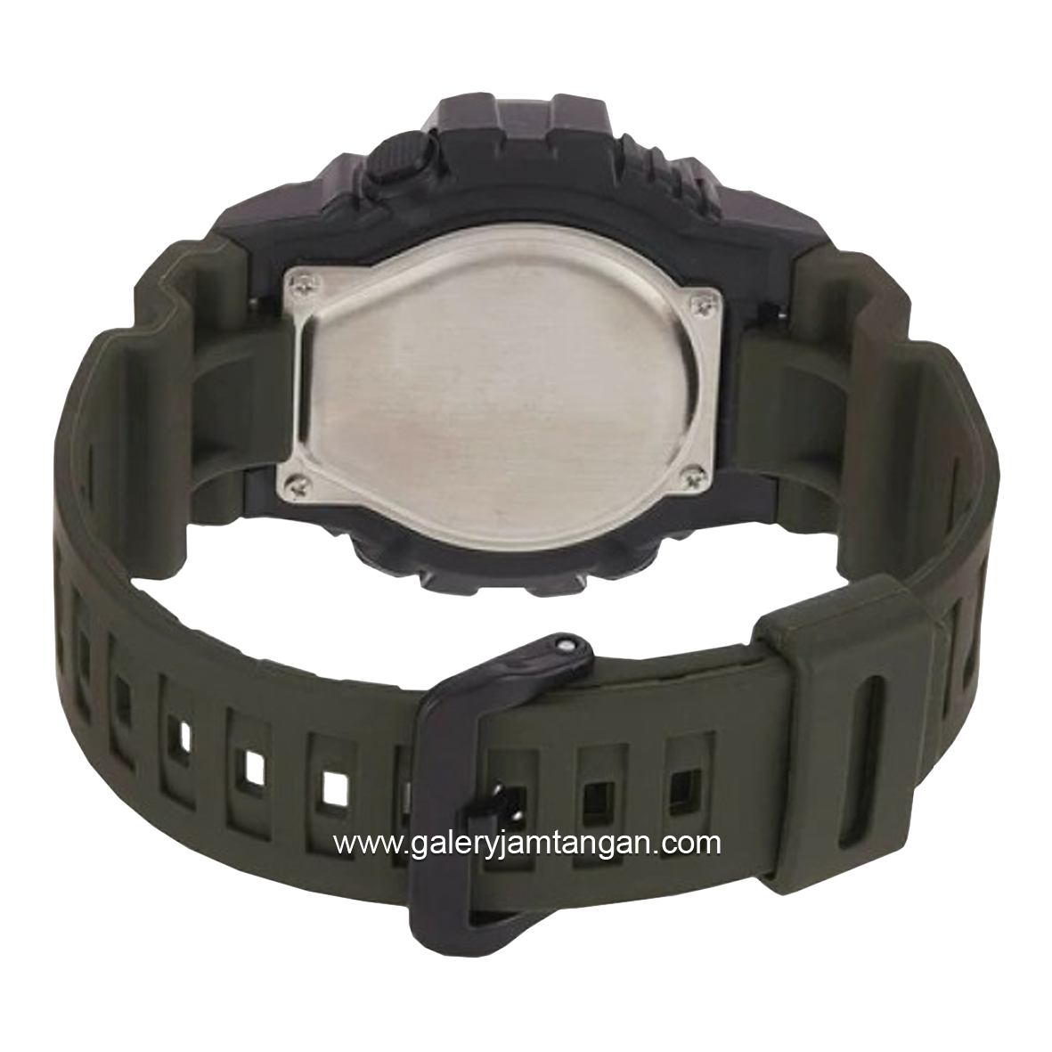 CASIO HDC-700-3A2VDF Duel Time Green Resin Strap
