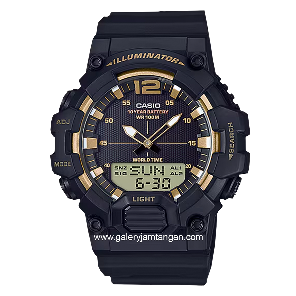 CASIO General HDC-700-9AVDF Youth Black Analog Digital Rubber Strap