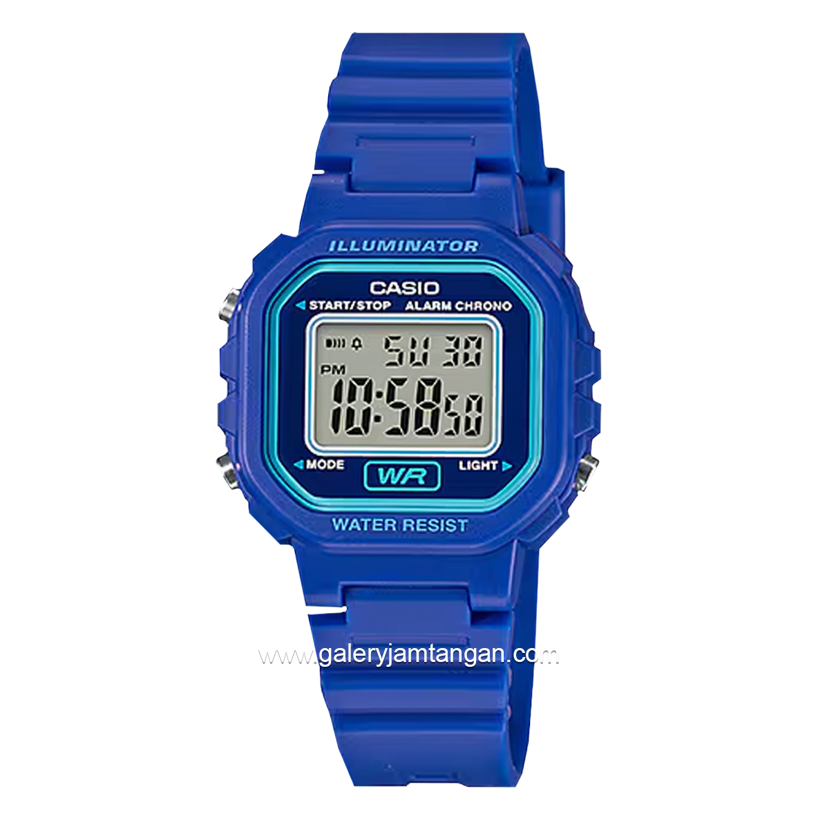 CASIO General LA-20WH-2ADF Blue Digital Rubber Strap