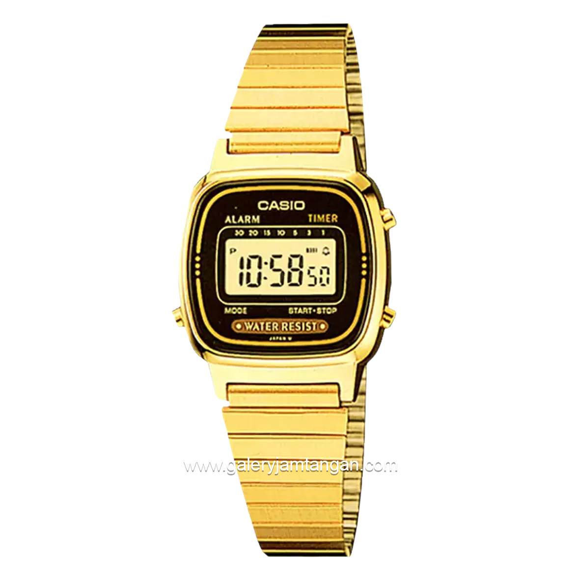 CASIO LA670WGA-1DF Gold Digital Stainless Steel