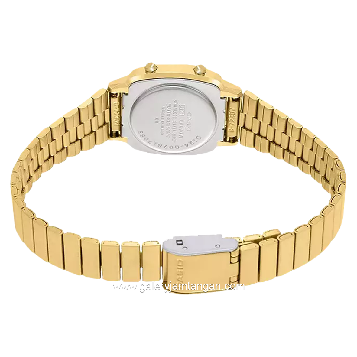 CASIO LA670WGA-1DF Gold Digital Stainless Steel