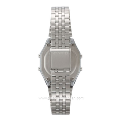 CASIO LA680WA-7DF Digital Full Silver Stainless Steel Strap