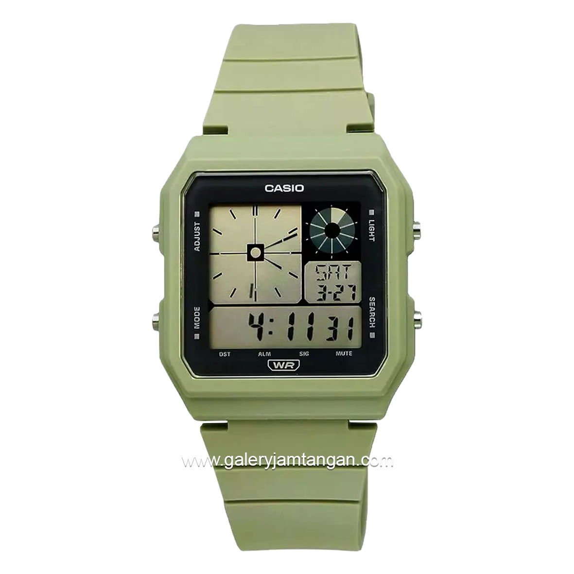 CASIO LF-20W-3ADF Digital Green Resin Strap
