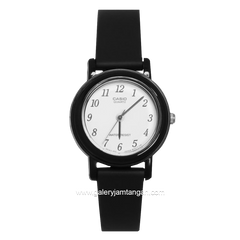 CASIO General LQ-139BMV-1BLDF Black Dial White Rubber Strap