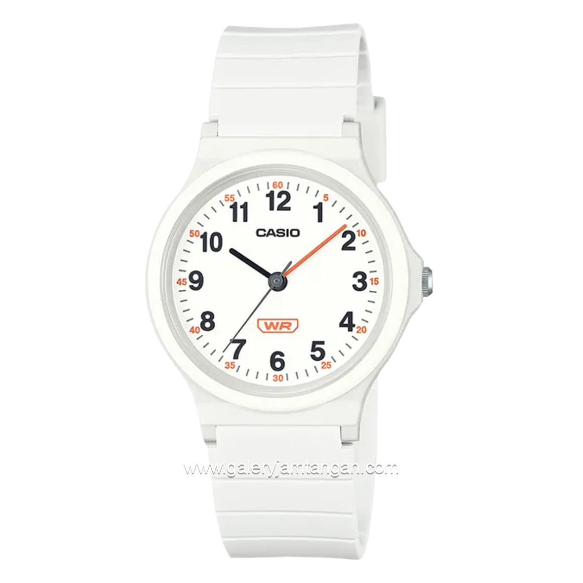 CASIO LQ-24B-7BDF Full White Resin Strap