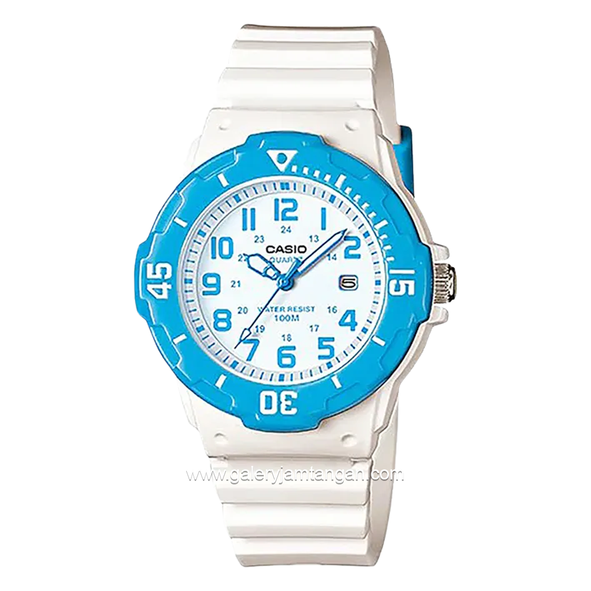 CASIO YOUTH LRW-200H-2BVDF White Blue Resin Strap
