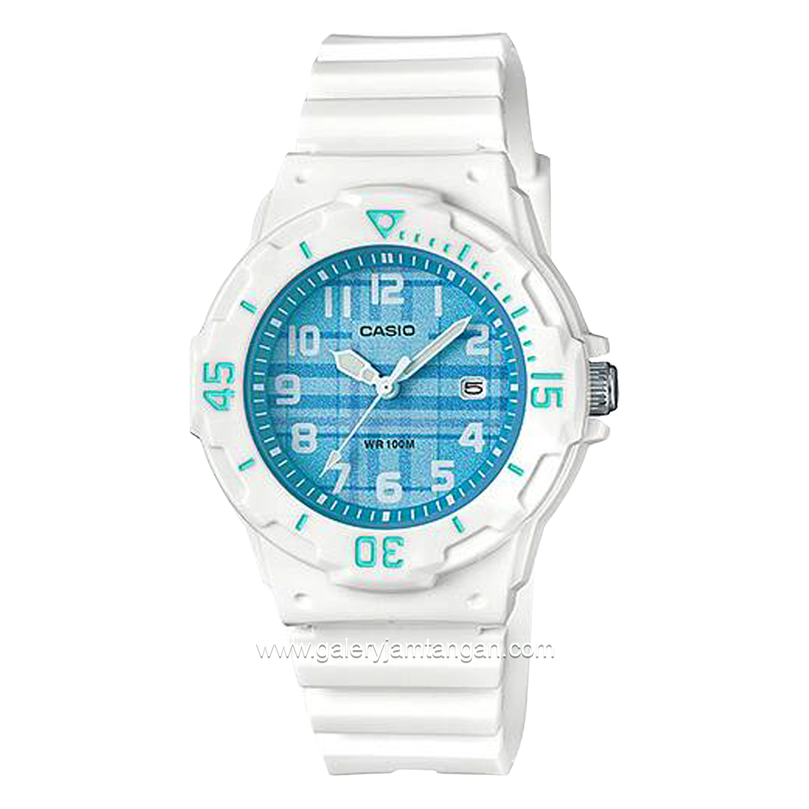CASIO General LRW-200H-2CVDF White Dial Blue Rubber Strap