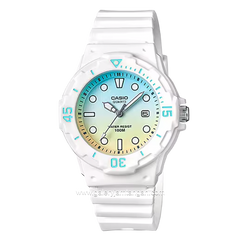 CASIO General LRW-200H-2E2VDR White Dial Multicolor Rubber Strap