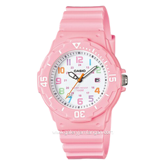 CASIO General LRW-200H-4B2VDF Pink Dial White Rubber Strap