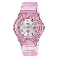 CASIO General LRW-200HS-4EVDF Pink Transparent Rubber Strap