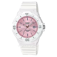 CASIO General LRW-200H-4E3VDF White Dial Pink Rubber Strap
