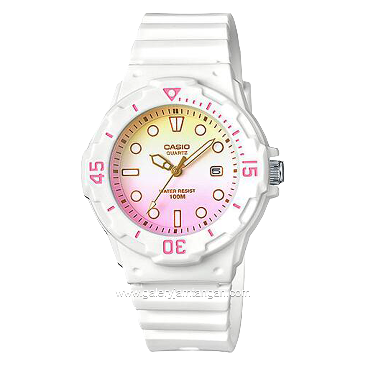 CASIO General LRW-200H-4E2VDR White Dial Multicolor Rubber Strap